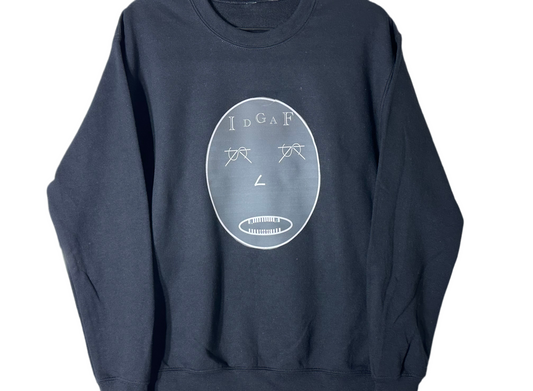 IDGAF sweatshirt Blk